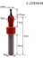 3.2X8MM 8mm Yuvarlak Şaft Hss Ağaç Işleme Havşa Yönlendirici Bit Vida Extractor Remon Yıkım Ağaç Işleme Freze Kesicisi Ucu Araçları (Yurt Dışından) 1