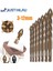 Kahverengi 4mm Justınlau Çapraz Hex Kiremit Uçları Cam Seramik Beton Delik Açıcı Alaşımlı Üçgen Matkap Boyutu 3/4/5/6/8/10/12 mm (Yurt Dışından) 3