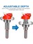 5 Adet Set Menteşe Delik Açıcı 15-35MM Ayarlanabilir Karbür Matkap Ucu Ağaç Işleme Pozisyon Delik Testere Forstner Matkap Ucu Sıkıcı Bit Ahşap Kesici (Yurt Dışından) 4