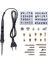 908S Kit 2 80W 110V, Abd Jcd 80W Gravür Kalemi Elektrikli Havya Ahşap Yakma Kiti Flipping Kelime Kabartma Pirografi Aracı Zanaat 28PC Ipucu Seti 908S (Yurt Dışından) 2