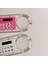 Pembe 1 Adet 10 cm Mini Ultra-Ince Düz Cetvel ile Güneş Hesap Makinesi Büyüteç Çok Fonksiyonlu Hesap Makinesi Okul Ofis Malzemeleri Hediye (Yurt Dışından) 5
