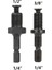 2 Adet Set Matkap Chuck Adaptörü 1/4 "hex Shank Adaptörü 1/2" 3/8 "erkek Konu Elektrikli Matkap Uçları Collet Hızlı Değişim Dönüştürücü (Yurt Dışından) 2