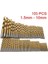 105 Adet 105 Adet Büküm Hss Matkap Ucu Seti Titanyum Kaplamalı 1.5mm Ila 10MM Güç Aracı Paslanmaz Çelik Metal Hss-Co Kobalt Kiti (Yurt Dışından) 1