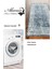 Dijital Mutfak Halısı Trend Keçe Kaymaz Taban Modern Shelbi Mavi 3