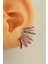 Sacce Scarves&Accessories Multicolor Çoklu Earcuff Çok Renkli Kıkırdak Küpesi Gümüş Rengi 3