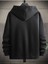 Unisex Antrasit New York Baskılı 3 Iplik Oversize Kapüşonlu Sweatshirt 1