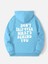 Bebe Mavi Don'T Trip Over Baskılı Oversize Erkek Sweatshirt 2