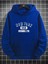 Unisex Mavi New York Baskılı 3 Iplik Oversize Kapüşonlu Sweatshirt 2