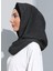 ST300-SİMLİ Abiye Hijab 01 Siyah - Siyah - 2