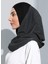 ST300-SİMLİ Abiye Hijab 01 Siyah - Siyah - 3