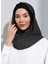 ST300-SİMLİ Abiye Hijab 01 Siyah - Siyah - 4