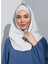 ST300-SİMLİ Abiye Hijab 05 Krem - Krem- 1