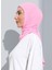 ST111-HİJABLI Şifon Oval Eşarp 36 Pembe - Pembe - 2