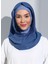 ST300-SİMLİ Abiye Hijab 14 Saks - Saks - 4