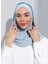 ST300-SİMLİ Abiye Hijab 30 Bebemavi - Bebe Mavisi - 1
