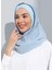 ST300-SİMLİ Abiye Hijab 30 Bebemavi - Bebe Mavisi - 4