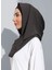 ST300-SİMLİ Abiye Hijab 07 Kahverengi - Kahverengi - 2