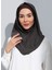 ST300-SİMLİ Abiye Hijab 07 Kahverengi - Kahverengi - 4