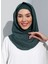 ST300-SİMLİ Abiye Hijab 21 Zümrüt - Zümrüt Yeşili - 1