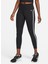 Siyah - Gri - Gümüş Kadın Dar Paça Slim Fit Tayt FB7612-010 W Nk Aır Fast Df Mr 7/8 1