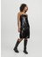 Klasik Yaka Payetli Siyah Standart Kadın Elbise Jxava Sequın Strap Short Dress Wvn 4