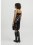 Klasik Yaka Payetli Siyah Standart Kadın Elbise Jxava Sequın Strap Short Dress Wvn 5