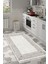 Dijital Mutfak Halısı Yıldız Deri Kaymaz Taban Saçaklı Modern Shelbi Bej 1
