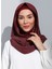 ST300-SİMLİ Abiye Hijab 06 Bordo - Bordo - 3