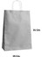 Büküm Saplı Kraft Kağıt Karton Hediyelik Çanta Poşet Torba - Gri - 25X31 Cm. - 25 Adetlik Paket 2