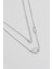 Antik Miras 18 Ayar Beyaz Altın Kaplama 45 cm Gümüş Minimal Kolye 1