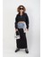Siyah Yarım Fermuar Patlı Crop Sweat 2