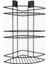 DC-5022 Dekoratif Yapışkanlı Metal Üç Katlı Şampuanlık Köşe Askı Siyah 1