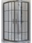 Duşakabin Oval Siyah Çizgi 5 mm Yükseklik 190 cm 1