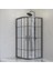 Duşakabin Oval Siyah Çizgi 5 mm Yükseklik 190 cm 2