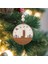 Iskandinav Tarzı J Harfi Yılbaşı Ağaç Süsü, Kişiselleştirilmiş Minimalist Noel Baba Desenli Çam Ağacı Süsü 1