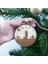 Iskandinav Tarzı J Harfi Yılbaşı Ağaç Süsü, Kişiselleştirilmiş Minimalist Noel Baba Desenli Çam Ağacı Süsü 2