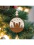 Iskandinav Tarzı W Harfi Yılbaşı Ağaç Süsü, Kişiselleştirilmiş Minimalist Noel Baba Desenli Çam Ağacı Süsü 1