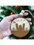 Iskandinav Tarzı W Harfi Yılbaşı Ağaç Süsü, Kişiselleştirilmiş Minimalist Noel Baba Desenli Çam Ağacı Süsü 2