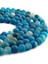 Madagaskar Akik Doğal Taş Mat Mavi Küre Kesim 8mm Dizi 1
