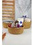 3’lü Hasır Banyo ve Makyaj Organizer Sepeti Oval Düzenleyici Kahverengi - PNL-PH22 S/3 1