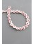Sedef Doğal Taş Parlak Pembe Daire Kesim 9X3MM Dizi [ab+] 1