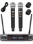 Lv-502EE UHF Dijital 2x30 Kanal Çiftli EL Telsiz Kablosuz Mikrofon 1