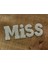 19X7 cm Ütü Ile Yapışan Inci Taşlı Miss Yazı Arma Dikiş Aksesuarı 1