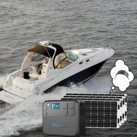 Marin Tekne Paket | Bluetti AC200MAX Taşınabilir Güç Kaynağı | Sunman 400W Güneş Paneli Paketi