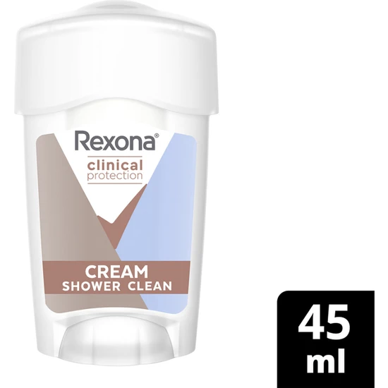 Rexona Clinical Protection Kadın Stick Deodorant Shower Clean 96 Saat Koruma 45 ml