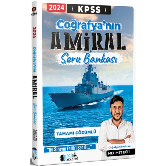 Mehmet Eğit KPSS Coğrafyanın Amiral Tamamı Çözümlü Soru Bankası