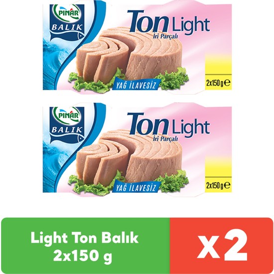 Pınar Light Ton Balık 2x150 Gr X 2 Adet Fiyatı Taksit Seçenekleri 