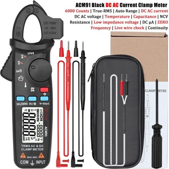 ACM91-BLACK-DC Ac Bsıde Dijital Pens Metre T-Rms 1ma Yüksek Fiyatı