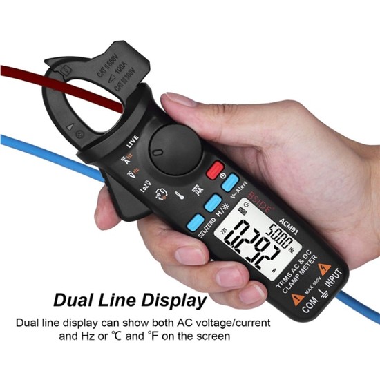 ACM91-BLUE Bsıde ACM91 Dijital Ac/dc Akım Pens Metre Fiyatı