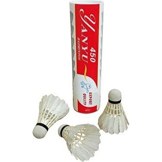 Sepetin Burada Avessa Profesyonel Kaz Tüyü Badminton Topu 6'lı 450-PVC